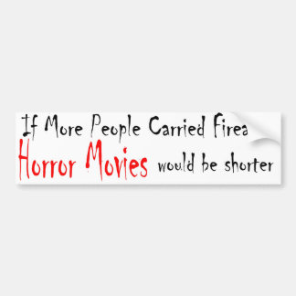 horror movies bumper sticker