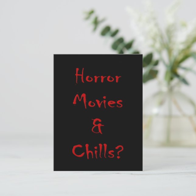 Horror Movies & Chills?  Postcard (Standing Front)