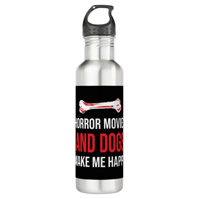 Horror Movies Dogs 710 Ml Water Bottle (Front)