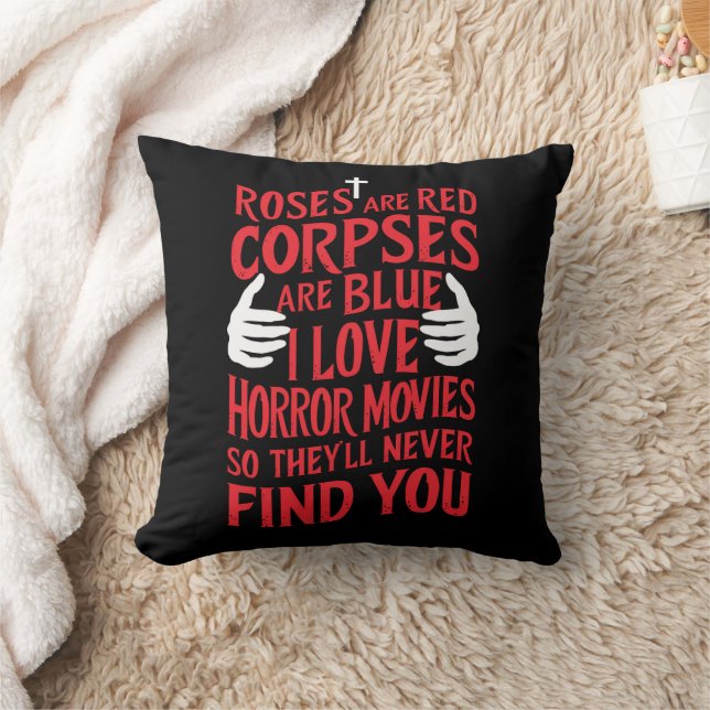 Horror Movies Lovers Halloween Scary Film  Cushion (Blanket)