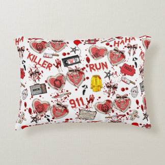 Horror Movies Serial Killer Blood Splatter Decorative Cushion
