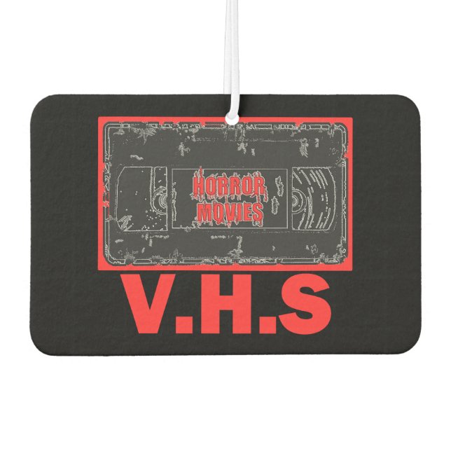Horror Movies V.H.S Car Air Freshener (Front)