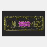Horror Movies VHS-Yellow/Purple