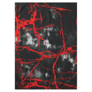 Horror Night Goth - Black and White,Red Tablecloth