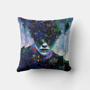 Horror of It All - Ken Gauge Surreal Art Cushion