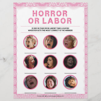 Horror Or Labour [Luxury Lace [Pink]] Custom Letterhead