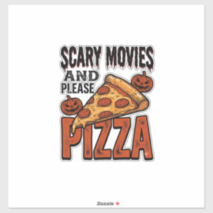 Horror Pizza Shirt for Scary Movie Night Fans_1