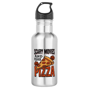 Horror Pizza Shirt for Scary Movie Night Fans_1 532 Ml Water Bottle