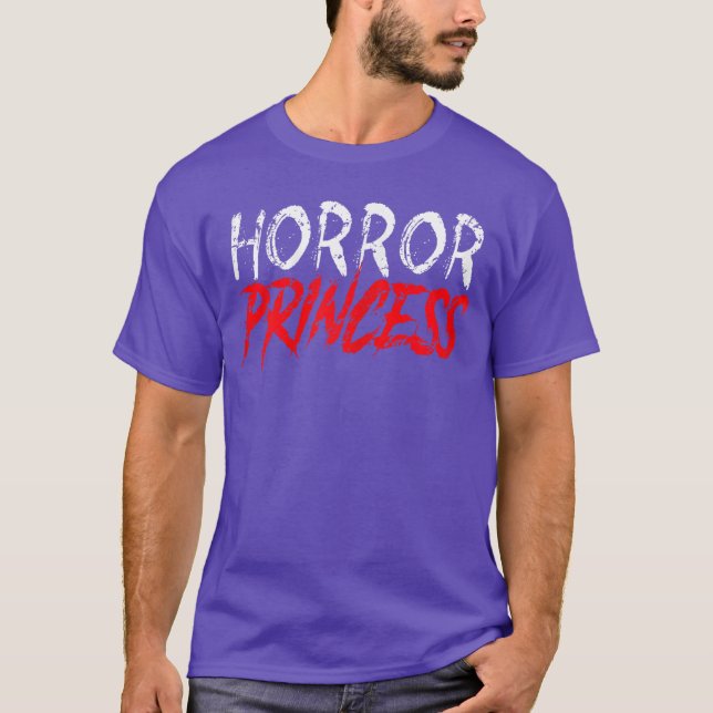 Horror Princess Funny Halloween Scary Movies Girls T-Shirt (Front)
