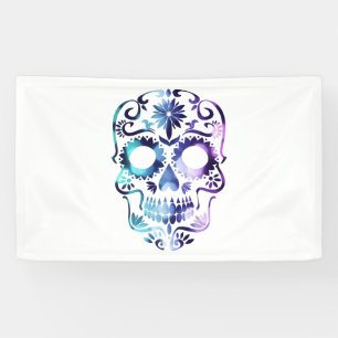 Horror Skull Symbol Banner