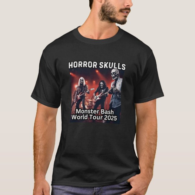 Horror Skulls, Monster Bash Concert T-Shirt (Front)