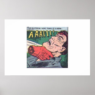 Horror vintage comics for comic book lovers 1980s poster