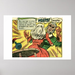 Horror vintage comics   old, classic and retro poster