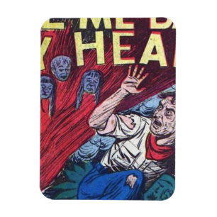 Horror vintage comics   Scary retro comic book Magnet