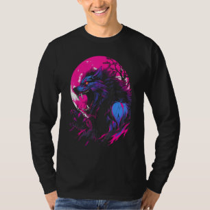 Horror Werewolf Head Halloween Mythology Wolf Shif T-Shirt