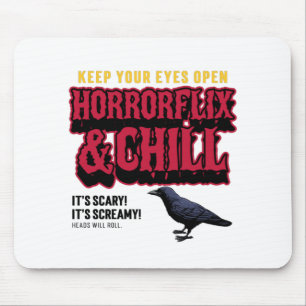 Horrorflix And Chill Mouse Pad