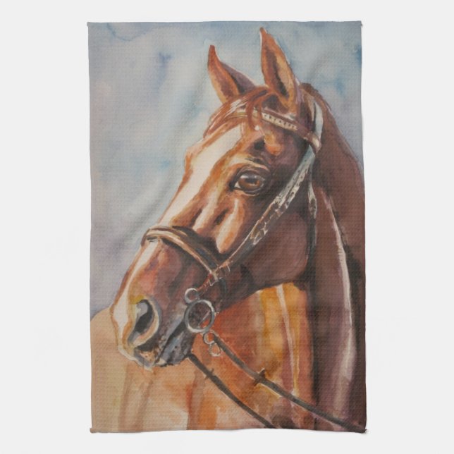 Horse 2 tea towel (Vertical)