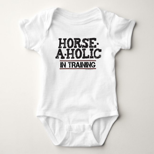 Horse-A-Holic In Training Infant Creeper (Front)