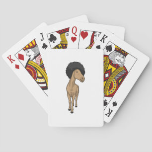 Horse Afro Playing Cards
