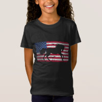 Horse American Flag USA Patriotic for Girls Women