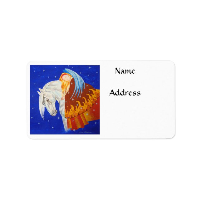Horse and Angel Label (Front)