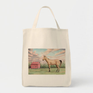 Horse and Barn Grocery Bag