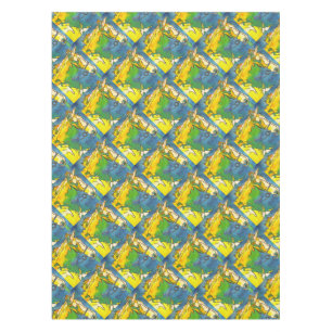 "Horse and Bridle Colourful Black Outline Art" #h Tablecloth