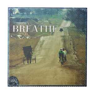 Horse and Buggy and Bicycles Tile