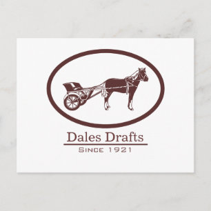 Horse and Buggy Logo Postcard