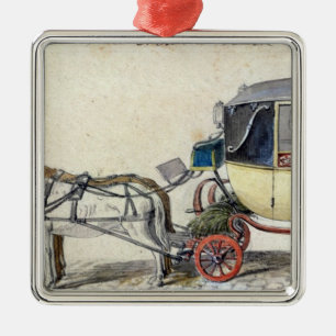 Horse and Carriage, 1825 Metal Tree Decoration