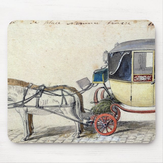 Horse and Carriage, 1825 Mouse Pad (Front)