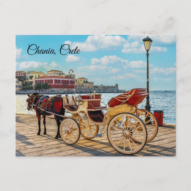 Horse and carriage holiday postcard (Front)