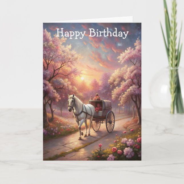 Horse and Cart Card (Front)
