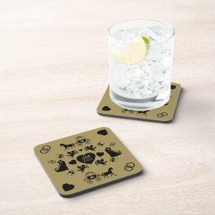 Horse And Cart Romantic Wedding Coaster
