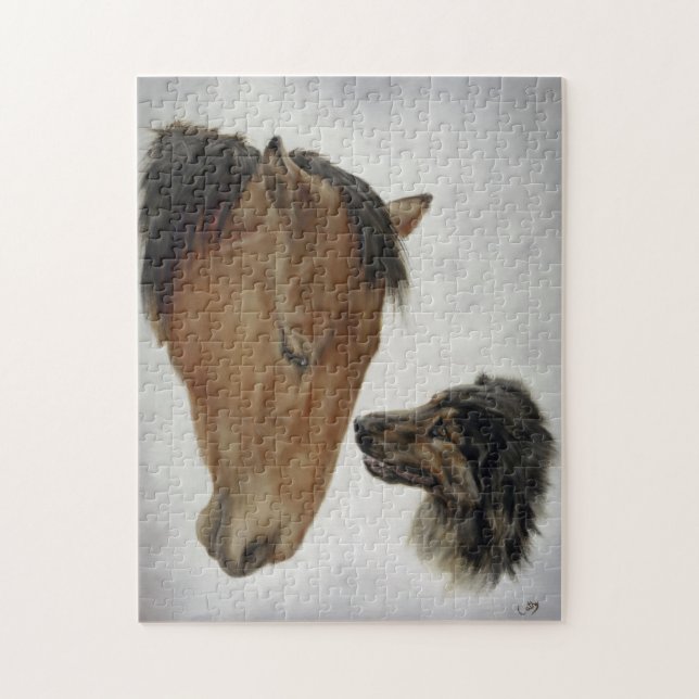 Horse and Dog Puzzle (Vertical)