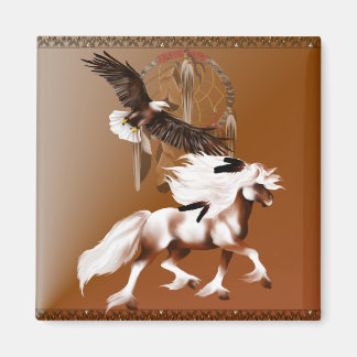 Horse and Eagle Magnet