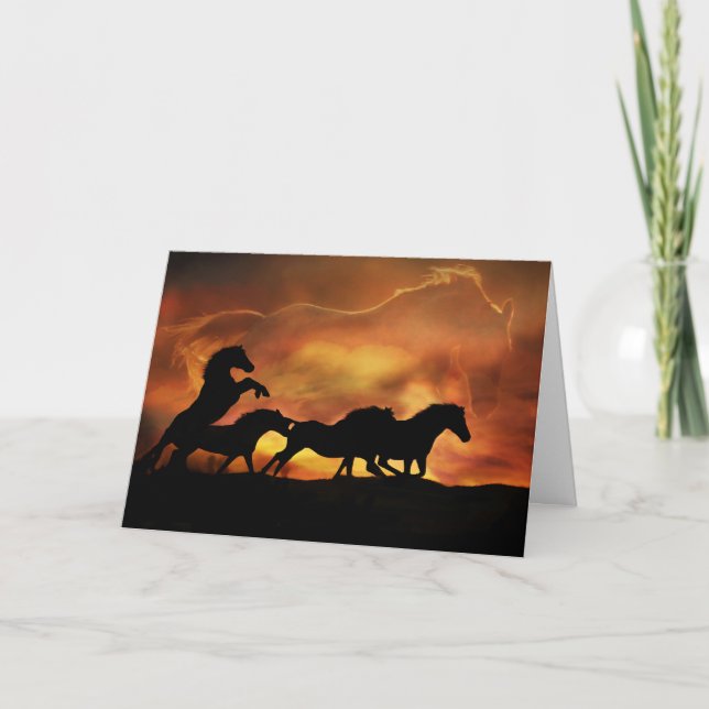 Horse and Equine Sympathy Card (Front)