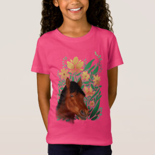 Horse and Flowers T-Shirt