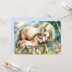 Horse and Foal Mother's Day Card