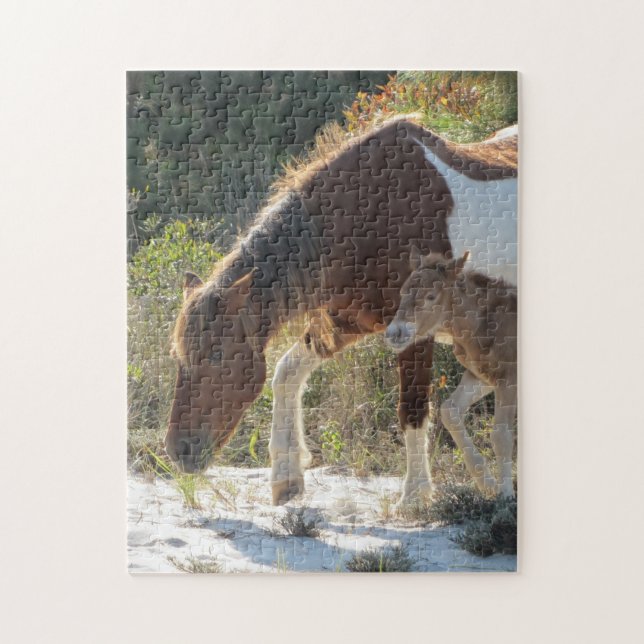 Horse and Foal Photograph Jigsaw Puzzle (Vertical)