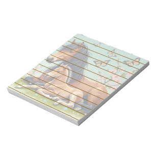 Horse and Foal Resting in a Spring Setting Notepad