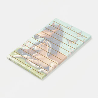 Horse and Foal Resting in a Spring Setting Post-it Notes