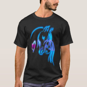 Horse and Girl For Women Teen Girls Horse Riding T-Shirt