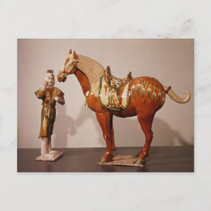 Horse and groom, Tang Dynasty Postcard