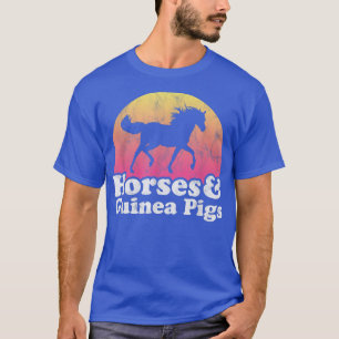 Horse and Guinea Pig Women or Girls Horses Guinea  T-Shirt