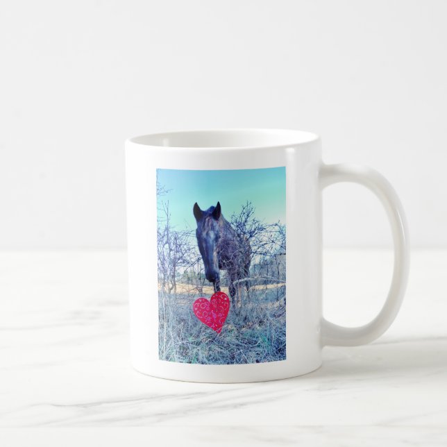 Horse and  Heart Coffee Mug (Right)