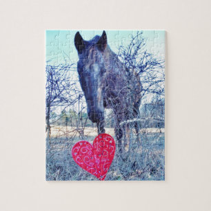Horse and Heart Jigsaw Puzzle