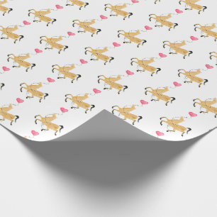 Horse and Hearts Gift Wrap