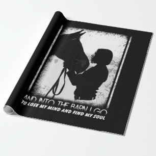 Horse And Into The Barn I Go To Lose My Mind Wrapping Paper