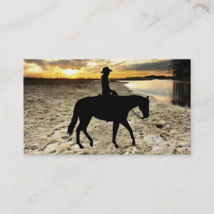 Horse and Rider Business Card